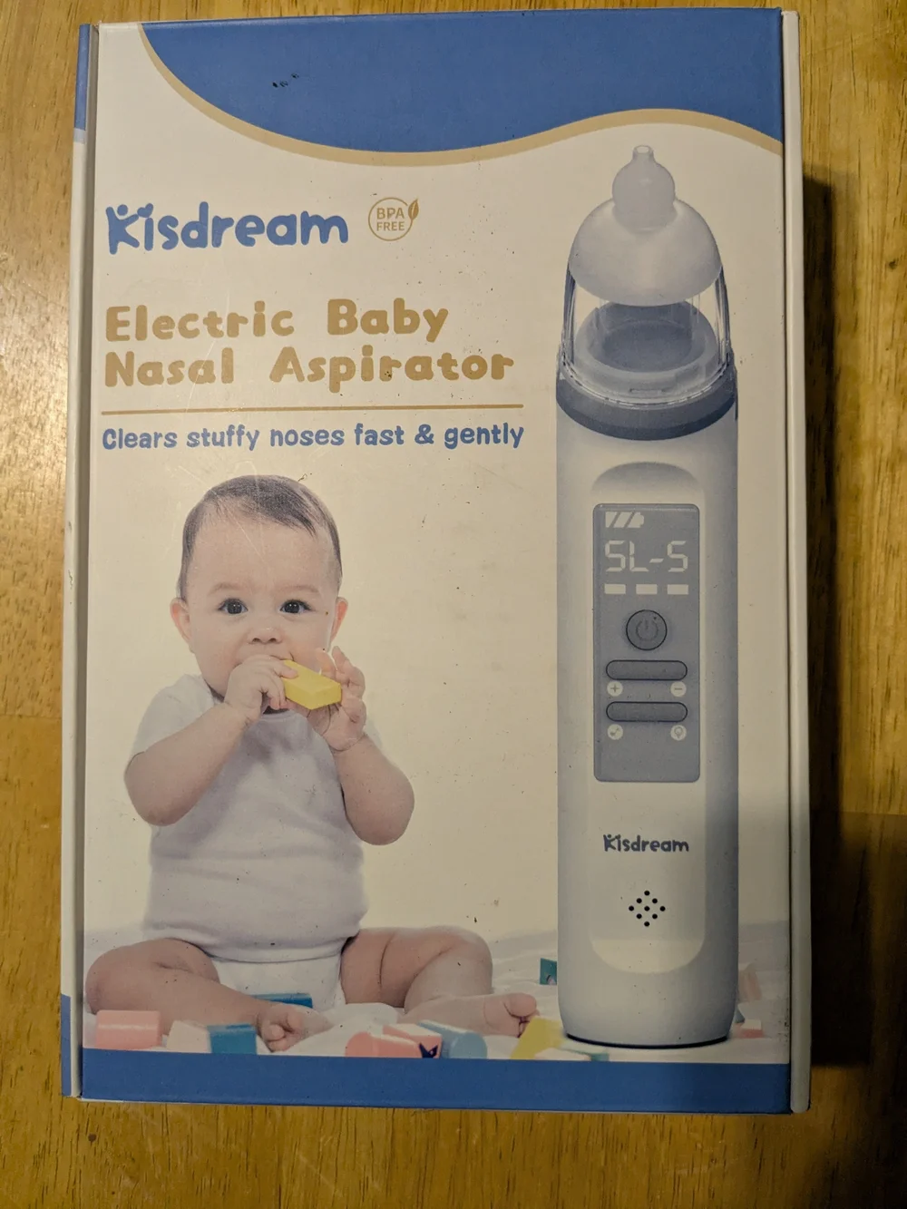 Kisdream Electric Baby Nasal Aspirator - White & Blue